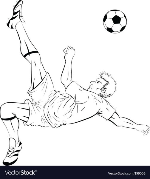 Раскраска футболисты