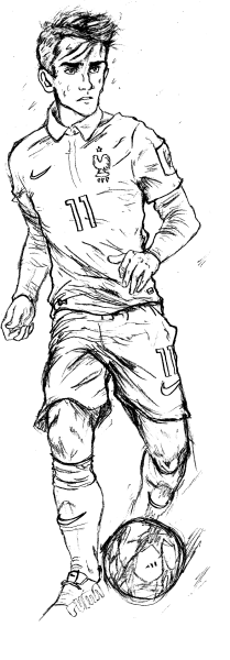Раскраска футболист Роналдо