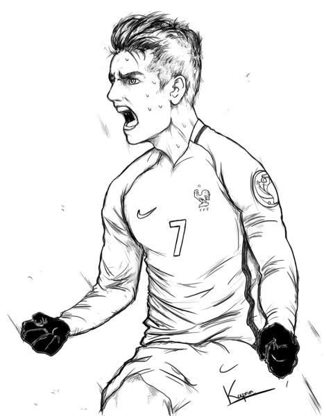 Рисунок на тему футбол карандашом