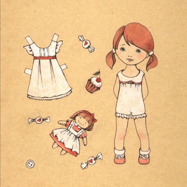 Пошаговое рисование куклы