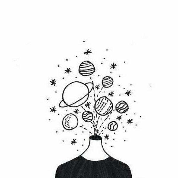 Рисунки для срисовки планеты