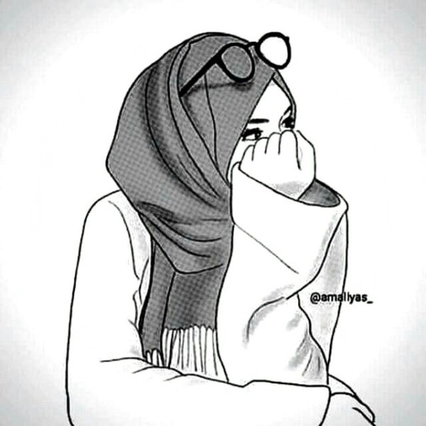 Мусульманка карандашом