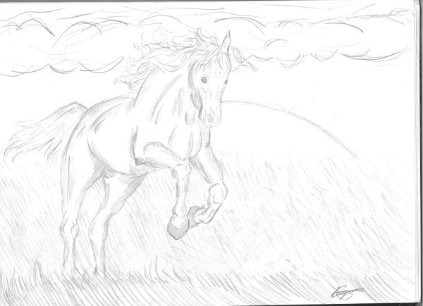 Нарисовать иллюстрацию к рассказу Бежин луг