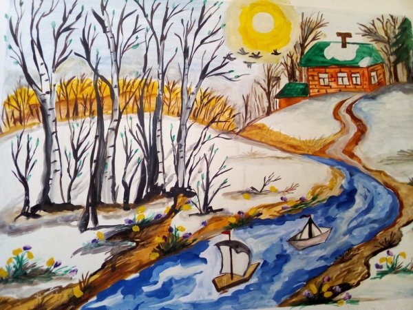 Рисунок красота весны