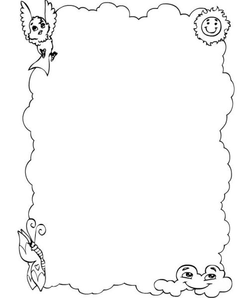 Узоры для рамки карандашом