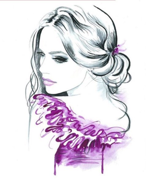 Девушка рисунок