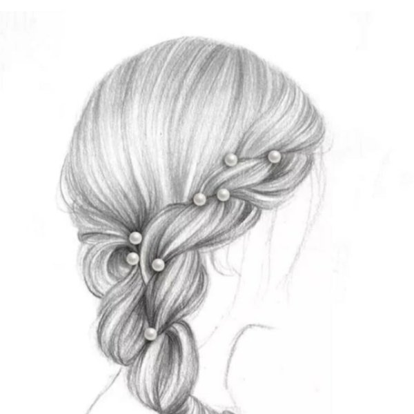 Прически карандашом