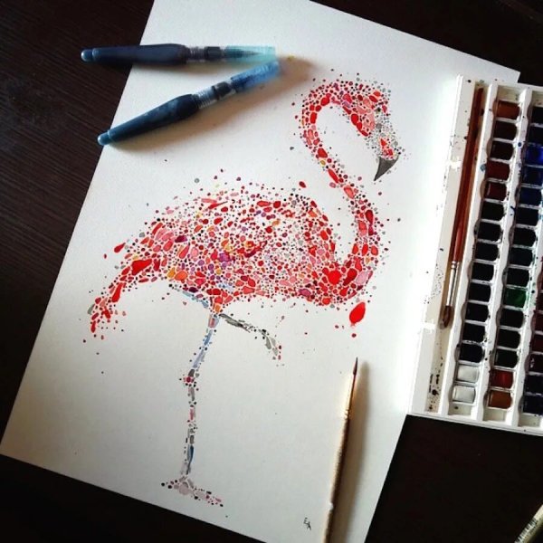 Пейзаж простым карандашом