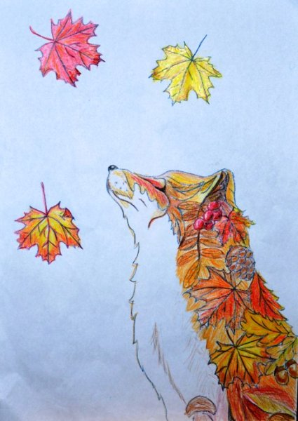 Осенний пейзаж легкий