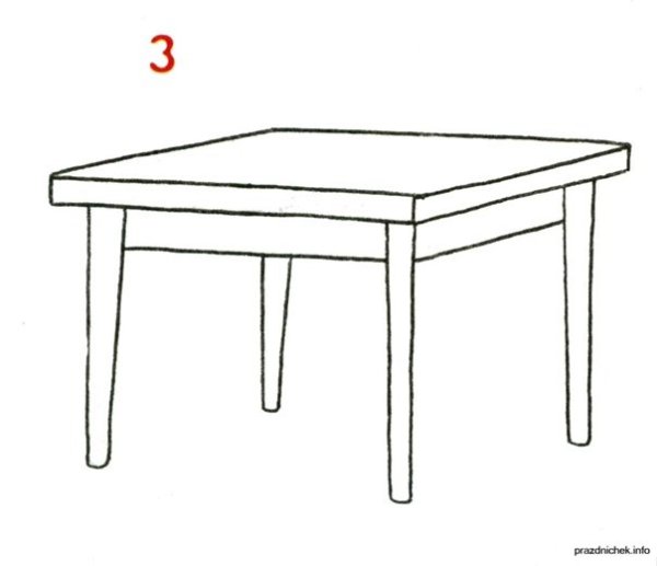 Раскраска столик