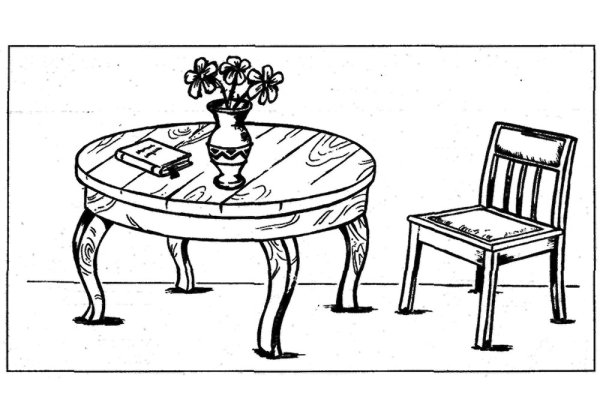 Стол раскраска