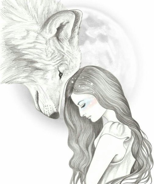 Рисунок карандашом фентез