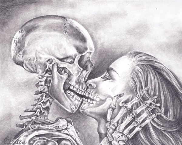 Смерть карандашом для срисовки