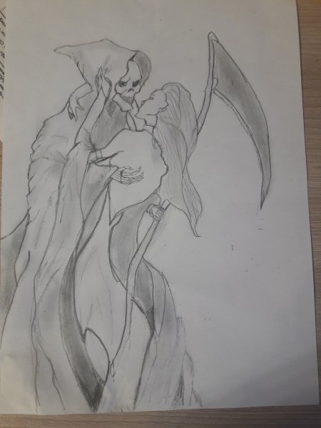 Рисунки для срисовки лёгкие смерть