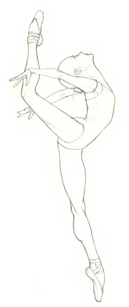 Балетные позы для рисования