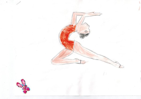 Гимнастки для срисовки