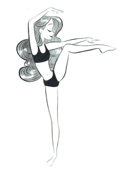 Рисунки гимнасток для срисовки