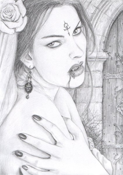 Вампир рисунок