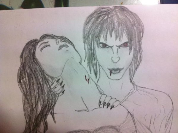 Рисунки для срисовки вампиры