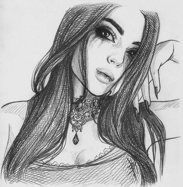 Вампир рисунок