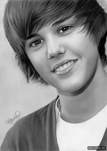 Джастин Бибер портрет