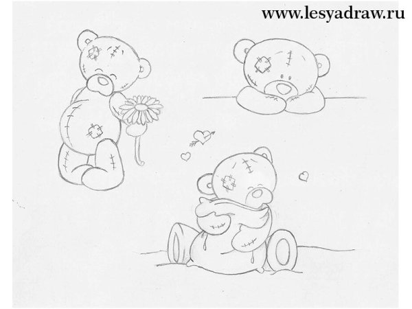 Мишка Тедди раскраска