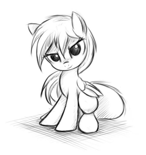 Рисунки для срисовки пони