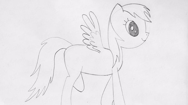 Рисунки для срисовки пони