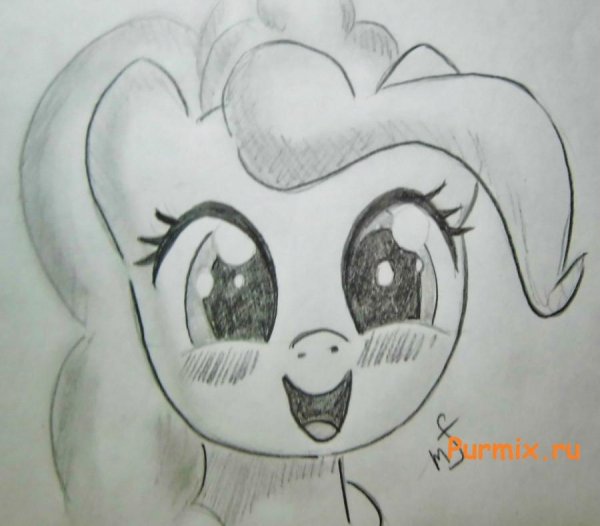 Рарити пони рисунок карандашом