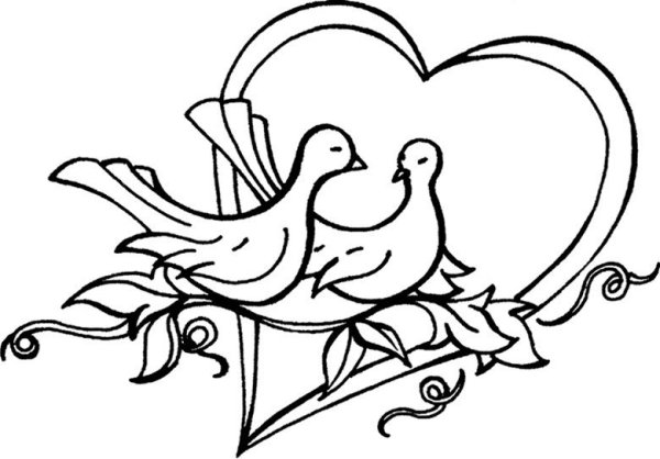 Раскраска свадьба