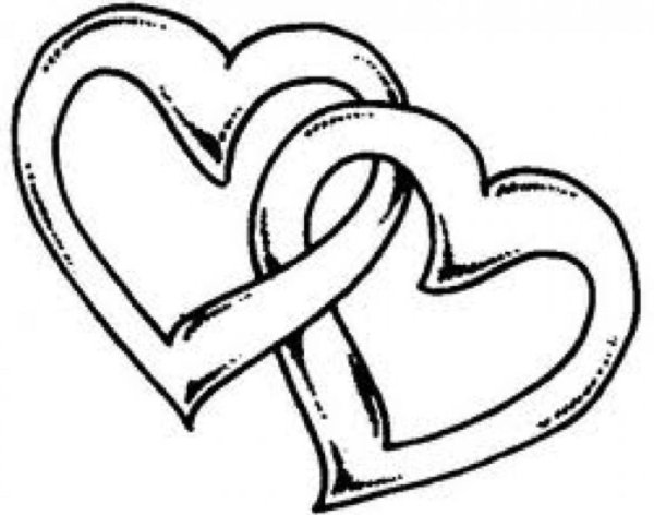 Свадебные кольца трафарет