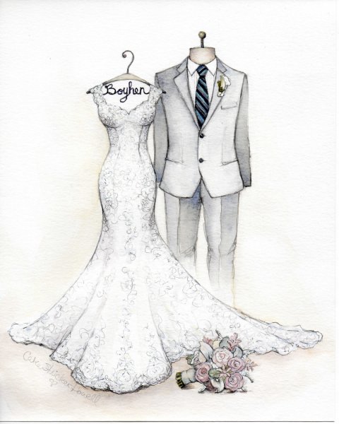 Свадебные рисунки