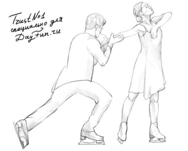 Наброски фигуристов