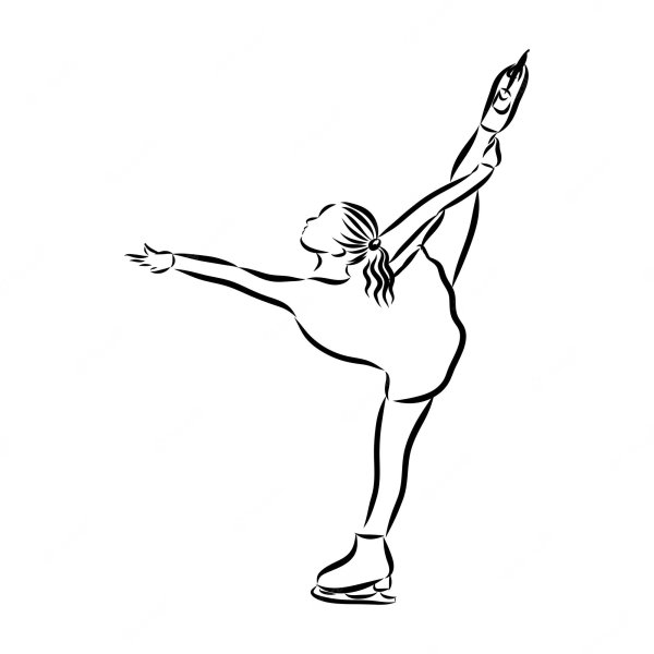 Силуэт фигуристки