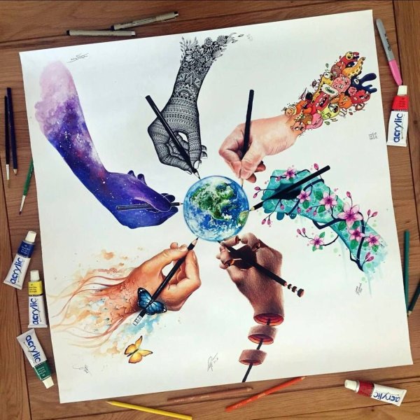 Оригинальные идеи для рисунков