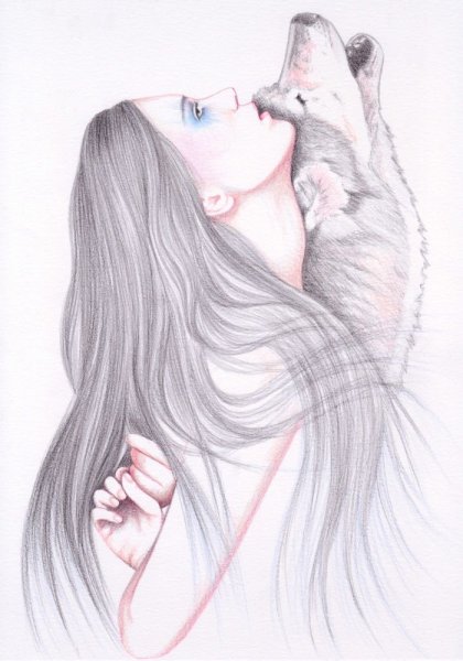 Красивые рисунки карандашом про любовь