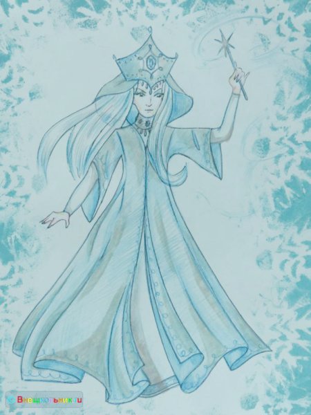 Снежная Королева нарисова