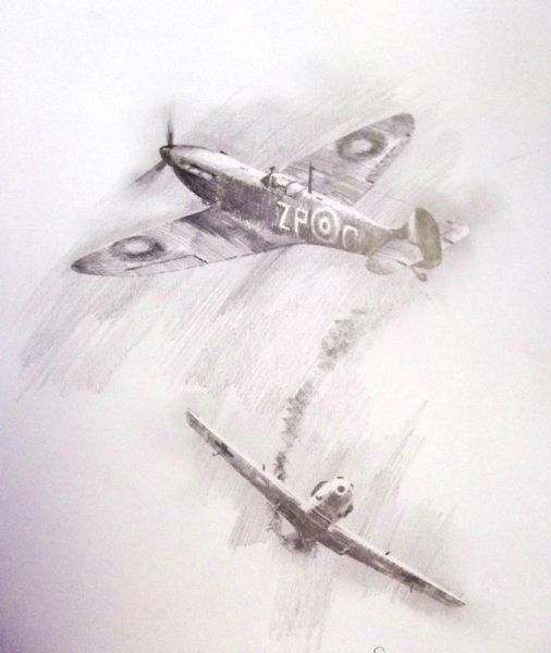 Самолет карандашом