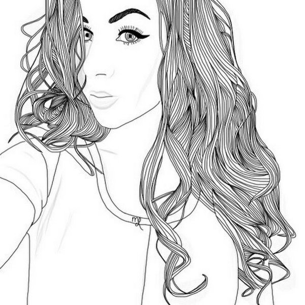 Девушка рисунок