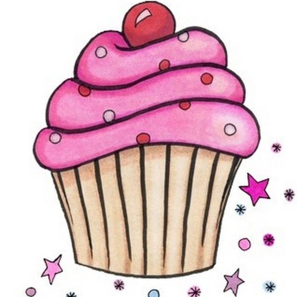 Картинки для срисовки кексы