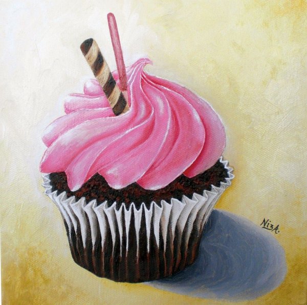 Сладости цветными карандашами