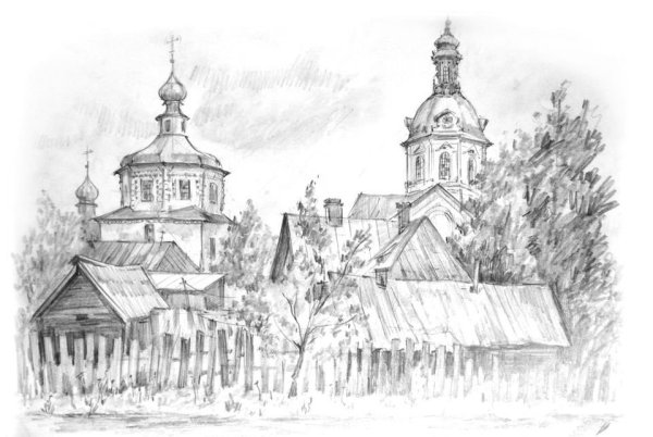 Храм Никольский набросок