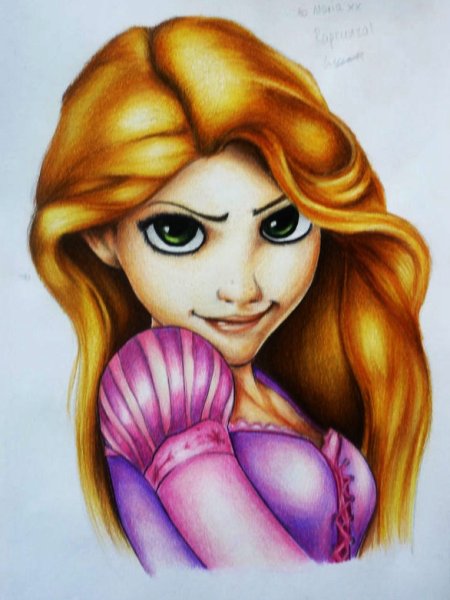 Рапунцель зарисовки