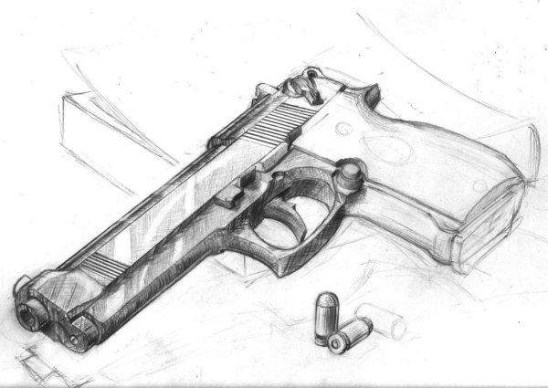 Автомат Томсон рисунок