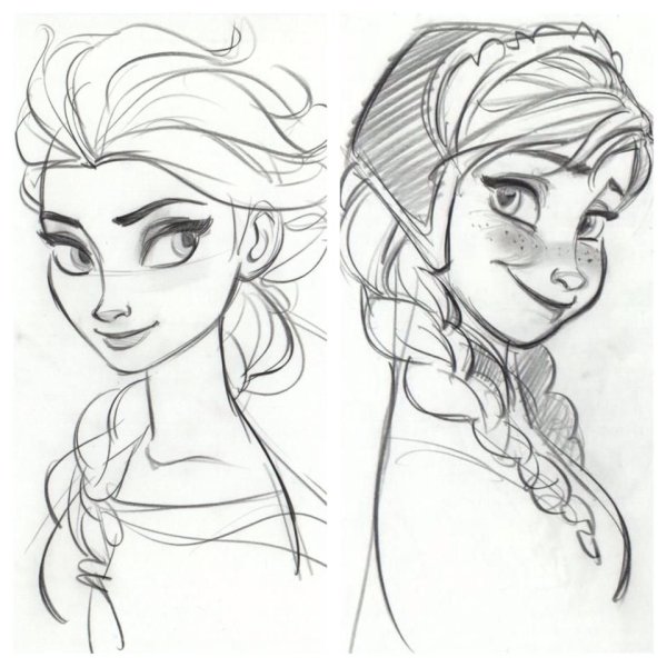 Холодное сердце 2 Анна и Эльза сткеч