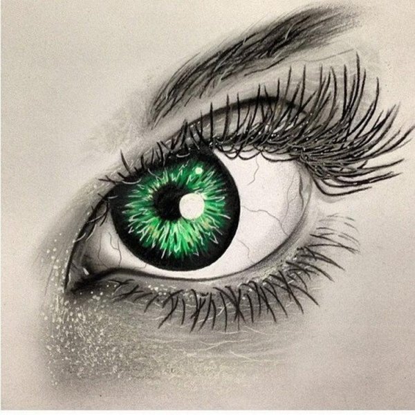 Красивые глаза рисунок