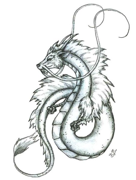 Фафнир дракон тату