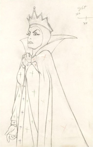 Королева рисунок карандашом