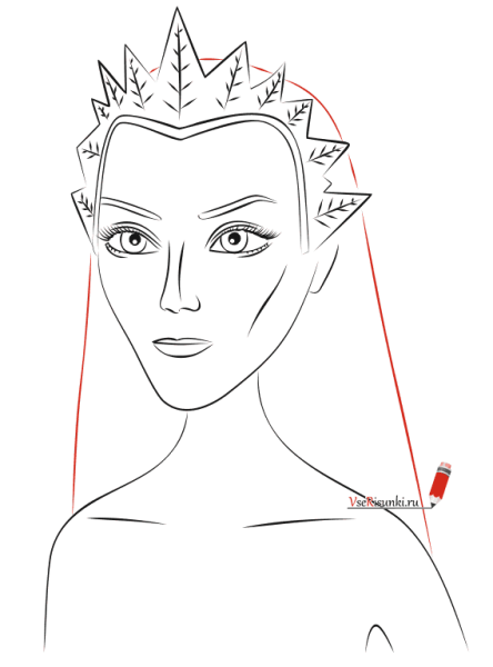 Снежная Королева карандашом