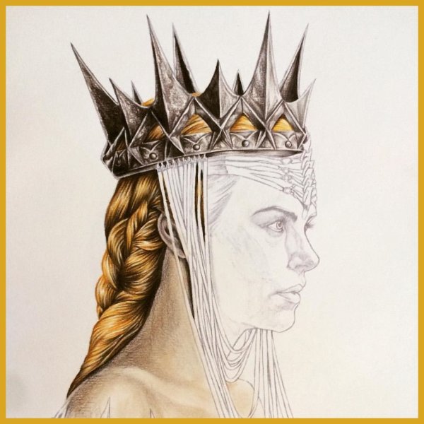 Рисунки для срисовки Королева